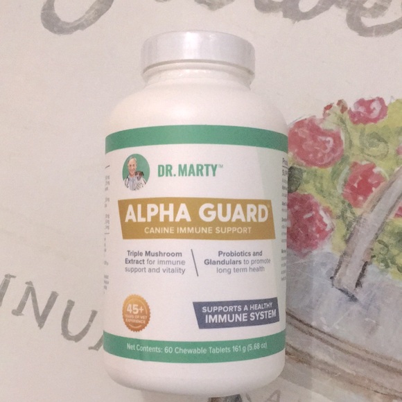 NWT Dr. Martys Alpha Guard 60 Tablets Immune System Dog Supplement Sealed!✨ - Picture 2 of 6